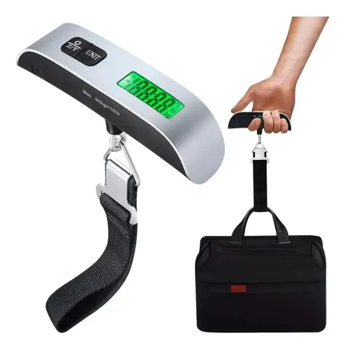 Báscula digital portátil para equipaje de hasta 50 kilogramos