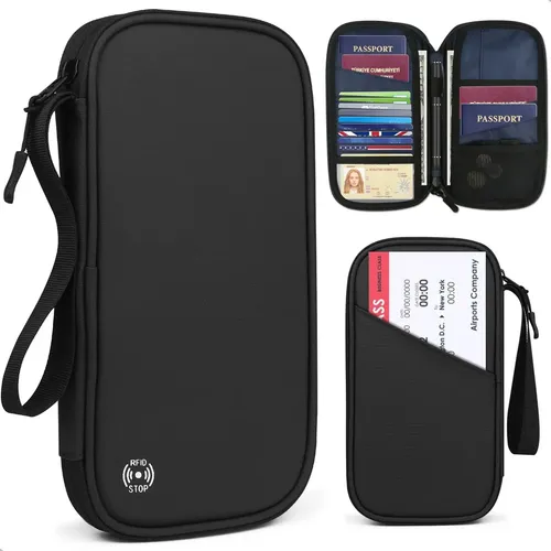 Portapasaporte y funda protectora RFID